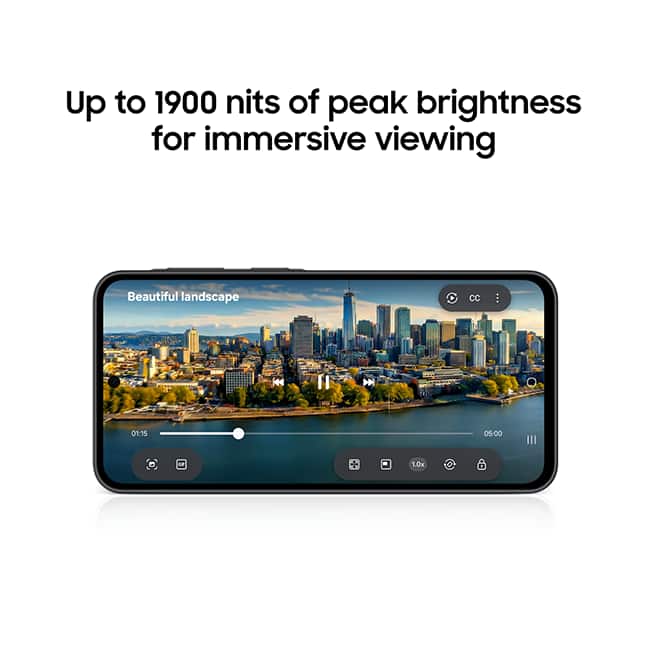 Awesome 6.7” bright, vibrant Super AMOLED screen on Galaxy.