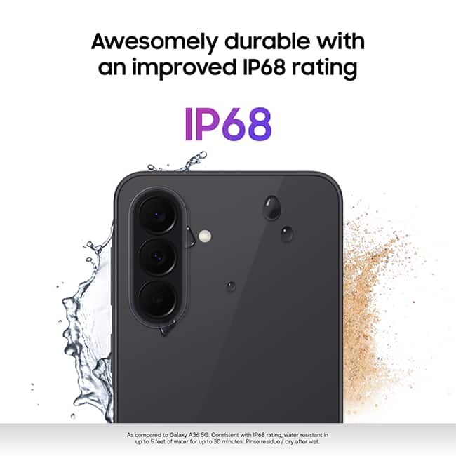 Tough, trusted, and timeless durability with Gorilla Glass Victus+ and IP68 rating