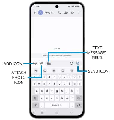 Samsung Galaxy S24 FE (SM-S721U) - Send & Receive Messages - AT&T