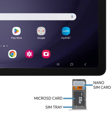 Samsung Galaxy Tab A9 5G SM X218U Insert Or Remove SIM Memory Samsung Galaxy Tab A9 5G SM X218U Insert Or Remove SIM Memory