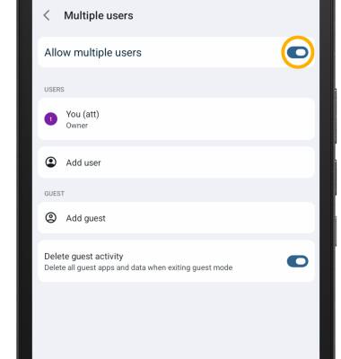 TCL Tab 8 NXTPAPER 5G (8189R) - User Accounts - AT&T