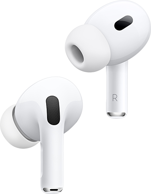 Apple AirPods Pro (2nd generation) with MagSafe Charging Case (USB-C) - White  (Product view 1)