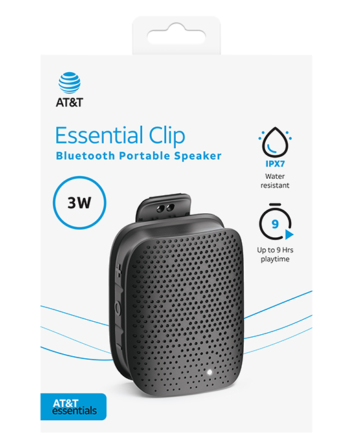 Altavoz Bluetooth AT&T Essentials Clip