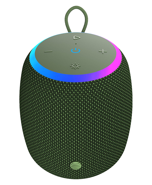 Altavoz Bluetooth portátil e inalámbrico AT&T Essentials de 15 W, pequeño