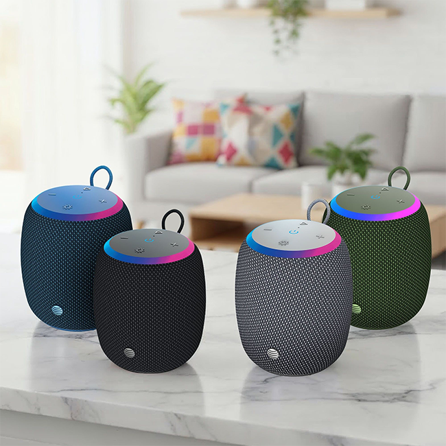 Altavoz Bluetooth portátil e inalámbrico AT&T Essentials de 15 W, pequeño