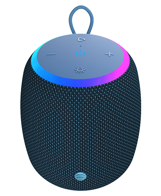 Altavoz Bluetooth portátil e inalámbrico AT&T Essentials de 15 W, pequeño