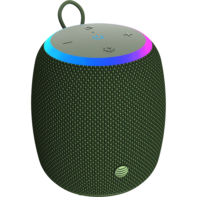 Altavoz Bluetooth portátil e inalámbrico AT&T Essentials de 15 W, pequeño
