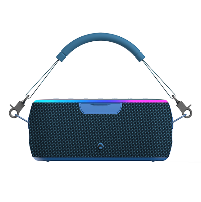 Altavoz Bluetooth portátil e inalámbrico AT&T Essentials de 40 W con correa