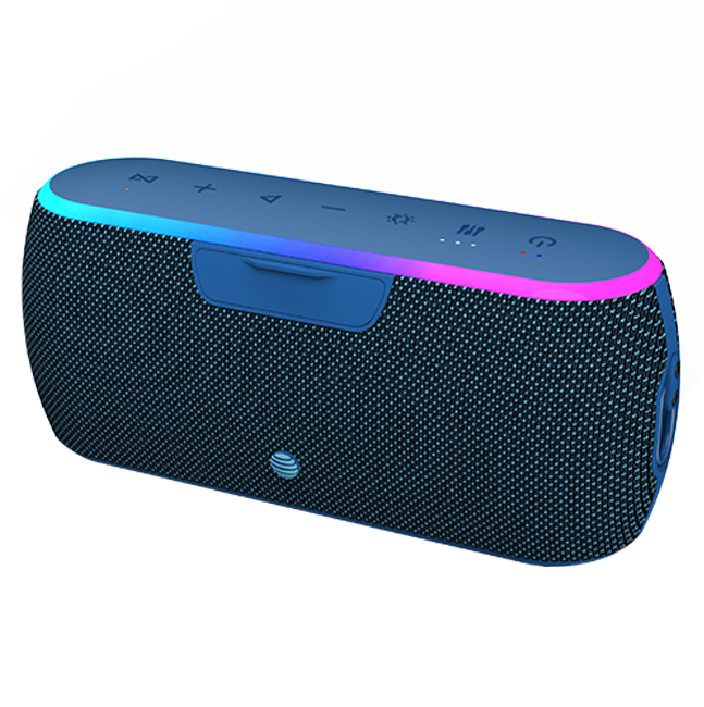 Altavoz Bluetooth portátil e inalámbrico AT&T Essentials de 40 W con correa