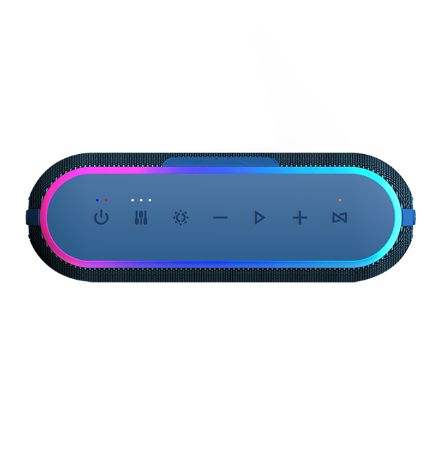 Altavoz Bluetooth portátil e inalámbrico AT&T Essentials de 40 W con correa