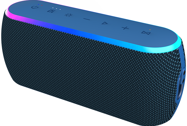 Altavoz Bluetooth portátil e inalámbrico AT&T Essentials de 40 W con correa