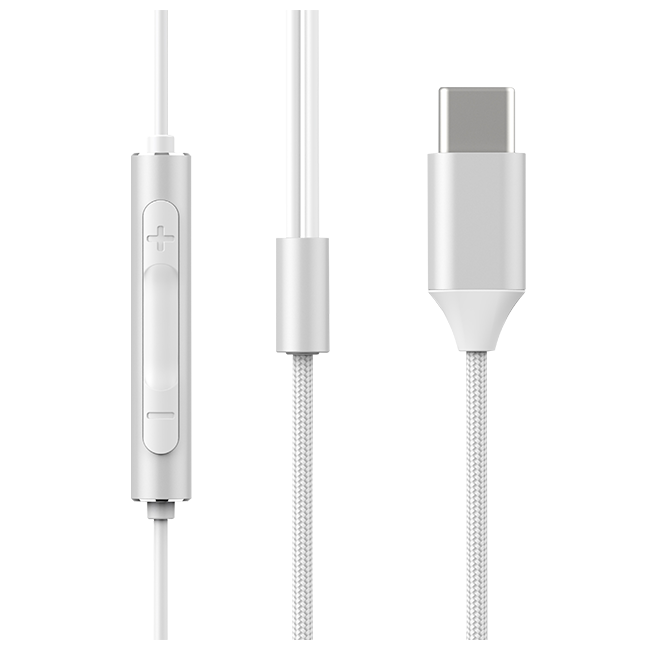 AT&T Essentials Corded Earbuds USB-C