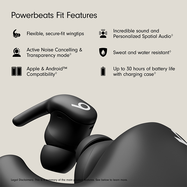 Powerbeats Fit - Wireless Noise-Cancelling