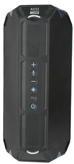 Altec Lansing HydraShock Bluetooth Speaker USB Type-C Rechargeable Portable Speaker Wireless Charger for Phone, Stereo Speaker w/LED Lights for Pool B Altec Lansing Hydrashock Bluetooth Speaker IMW1500 Black Online at