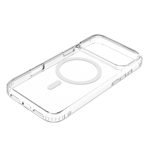 Paquete 3 en 1 AT&T Essentials de estuche Glitter con MagSafe, protector para cámara y protector para pantalla para el iPhone 17 Pro Max