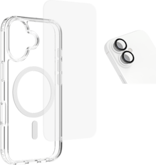 Paquete 3 en 1 AT&T Essentials de estuche con MagSafe, protector para pantalla y protector para cámara para el iPhone 17