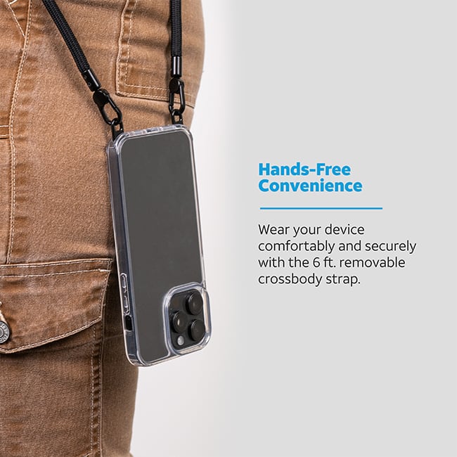 AT&T Essentials Case with Crossbody strap - iPhone 15