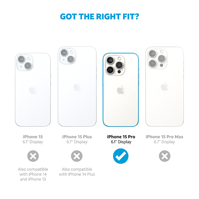 Estuche AT&T Essentials Edge Pro con MagSafe para iPhone 15 Pro