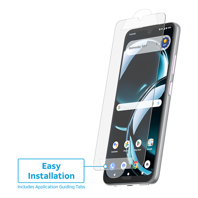 Paquete de estuche de agarre y protector para pantalla AT&T Essentials para el AT&T Verge 2