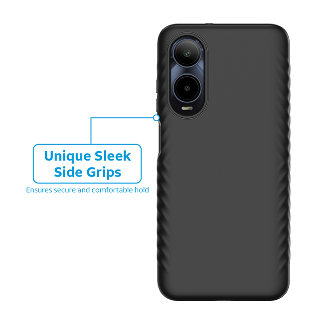 Paquete de estuche de agarre y protector para pantalla AT&T Essentials para el AT&T Verge