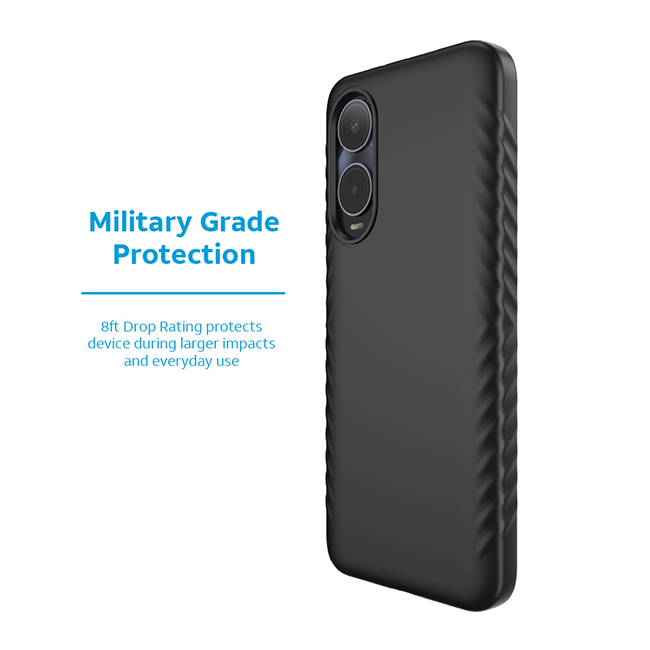 Paquete de estuche de agarre y protector para pantalla AT&T Essentials para el AT&T Verge