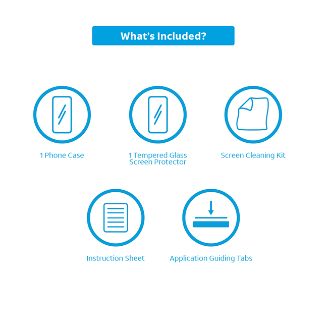 Paquete de estuche de agarre y protector para pantalla AT&T Essentials para el AT&T Verge