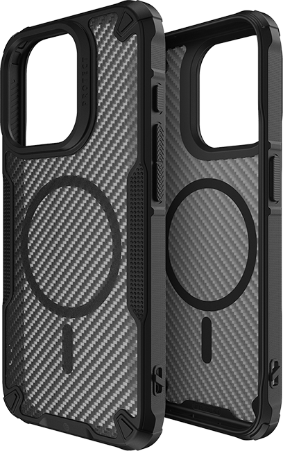 AT&T Essentials Rugged Smoke Tinted Magnetic Armor Case - iPhone 15 Pro