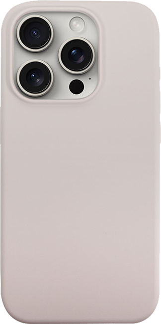 Estuche de silicona AT&T Essentials Stone para el iPhone 15 Pro