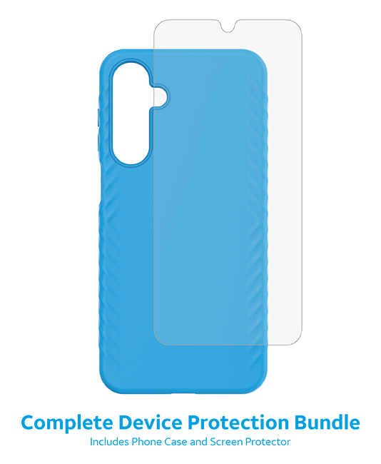 AT&T Grasp Case + DuraGlass Screen Protector Bundle - AT&T amiGO Jr Phone/Samsung Galaxy A16 5G