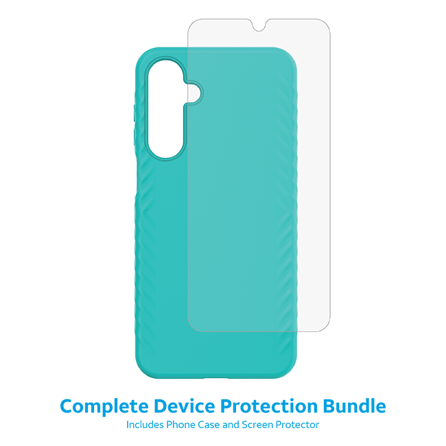 Paquete de estuche de agarre + protector para pantalla DuraGlass de AT&T para el teléfono AT&T amiGO Jr/Samsung Galaxy A16 5G
