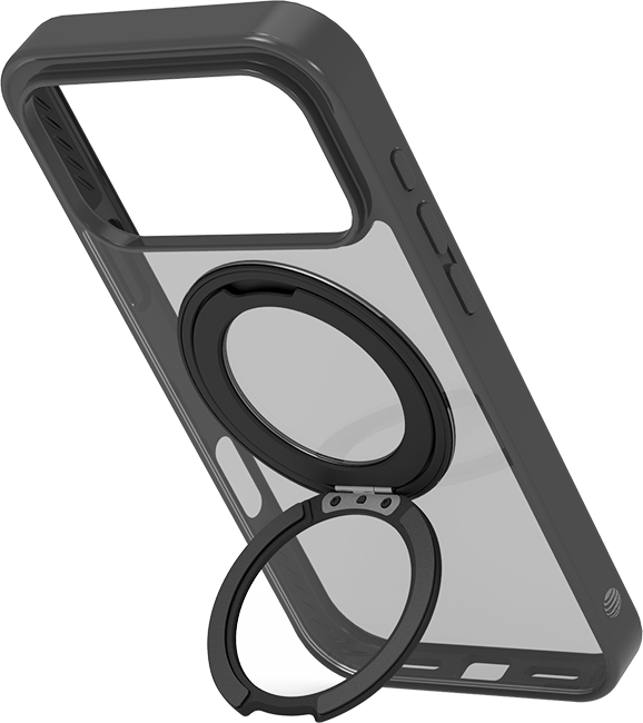 AT&T MagSafe Case with Black Bumper and 360 Rotating Kickstand - iPhone 18 Pro Max/17 Pro Max