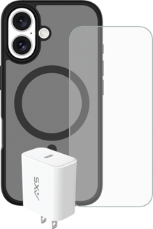 Estuche magnético Proshield + protector para pantalla Armorglass Pro + cargador de 30 W para iPhone 16, paquete de 3