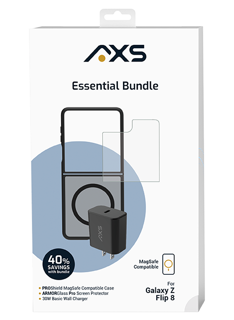 AXS Proshield Magnetic Case + Armorglass pro Screen + 30w charger - Samsung Galaxy Z Flip8