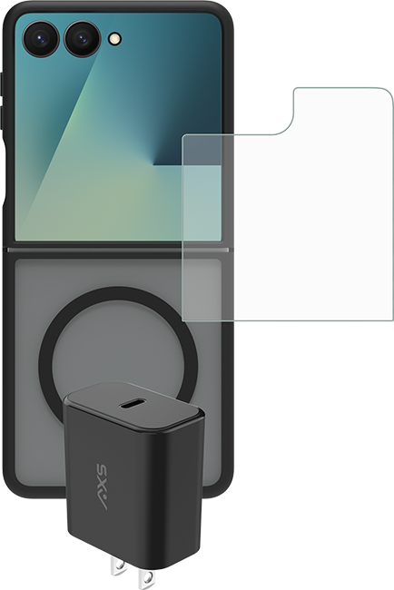 AXS Proshield Magnetic Case + Armorglass pro Screen + 30w charger - Samsung Galaxy Z Flip8