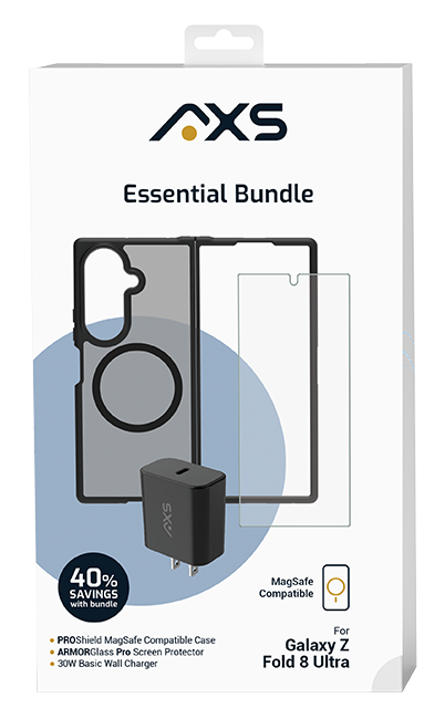 AXS Proshield Magnetic Case + Armorglass pro Screen + 30w charger - Samsung Galaxy Z Fold8 Ultra