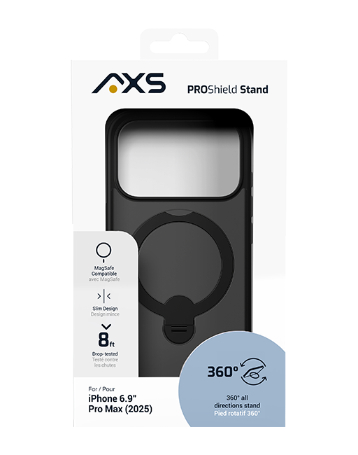 Estuche AXS Proshield con MagSafe y pie de apoyo para el iPhone 17 Pro