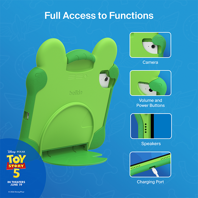 Belkin Toy Story 5 Lilypad Case for iPad 11th Gen - Green  (Product view 2)