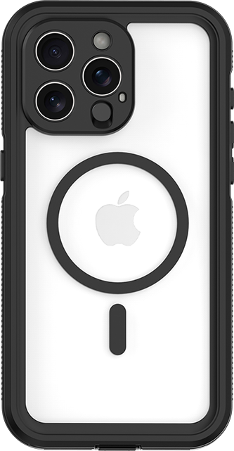 Black Waterproof iPhone 15 Pro Max Case
