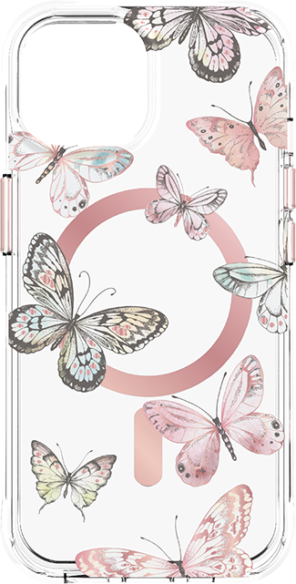 Karma by Body Glove Pink Butterflies with MagSafe Case - iPhone 15 Plus - Multi  (Product view 1)