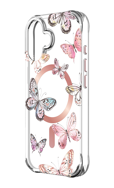 Karma by Body Glove Pink Butterflies with MagSafe Case - iPhone 16