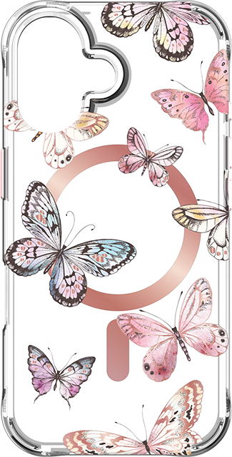Karma by Body Glove Pink Butterflies with MagSafe Case - iPhone 16
