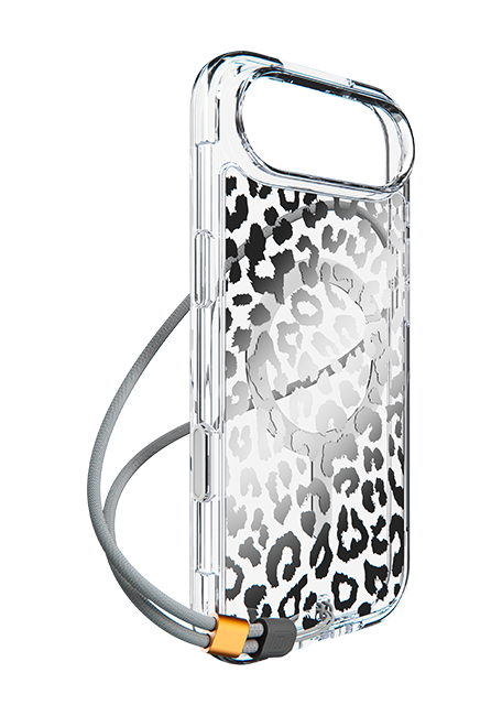 Estuche BodyGuardz Accent Clear Chrome Leopard con MagSafe para el iPhone Air
