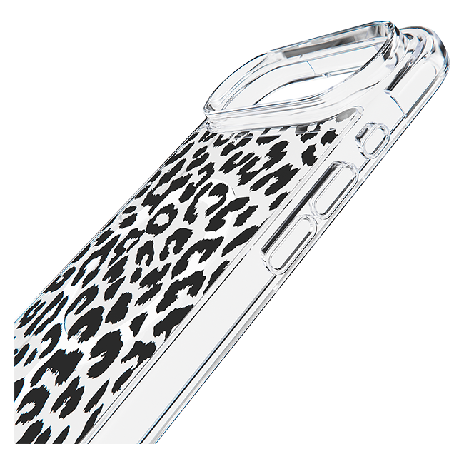 Estuche BodyGuardz Accent Clear Chrome Leopard con MagSafe para el iPhone Air