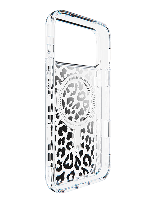 BodyGuardz Accent Clear Chrome Leopard MagSafe Case - iPhone 17 Pro Max