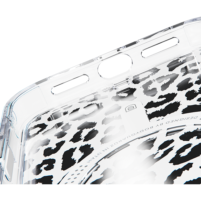 BodyGuardz Accent Clear Chrome Leopard MagSafe Case - iPhone 17 Pro Max