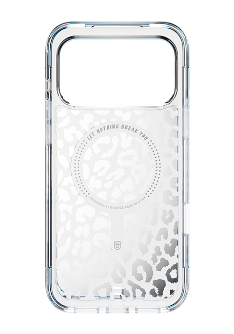 BodyGuardz Accent Clear Chrome Leopard MagSafe Case - iPhone 17 Pro Max