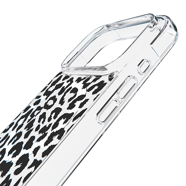 Estuche BodyGuardz Accent Clear Chrome Leopard con MagSafe para el iPhone 17 Pro