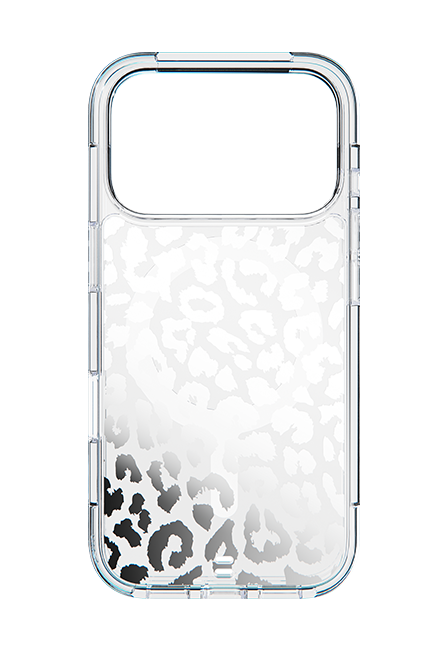 Estuche BodyGuardz Accent Clear Chrome Leopard con MagSafe para el iPhone 17 Pro