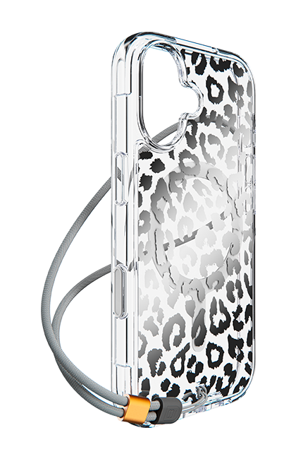 BodyGuardz Accent Clear Chrome Leopard MagSafe Case - iPhone 17