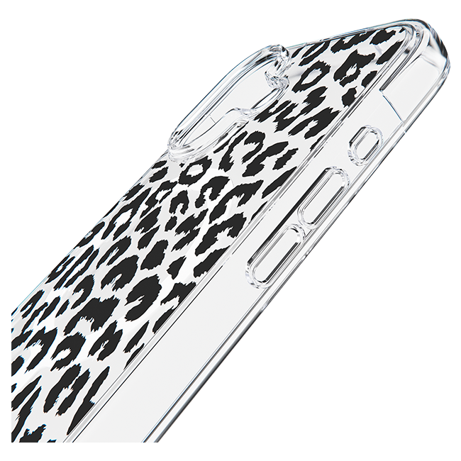 BodyGuardz Accent Clear Chrome Leopard MagSafe Case - iPhone 17